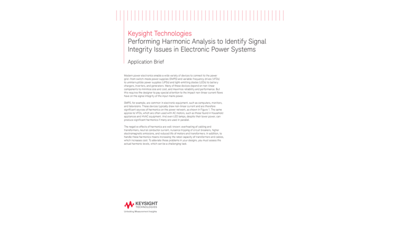 Perform Harmonic Analysis to Identify Signal Integrity Issues